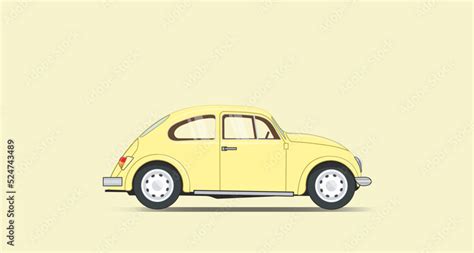 Vektorová Grafika „vector Illustration Of A Volkswagen Beetle Car