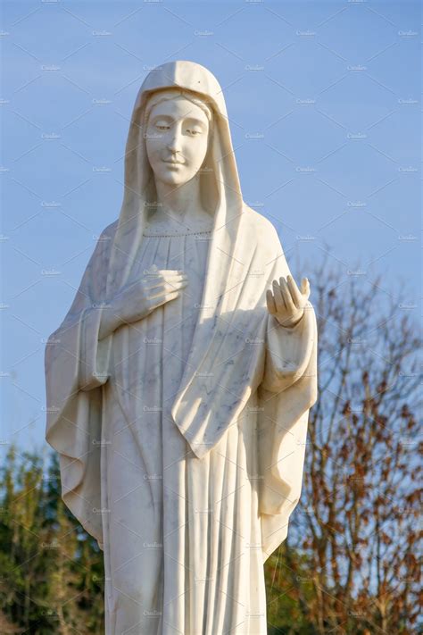 Statue Of Holy Mary Of Medjugorje High Quality Arts And Entertainment
