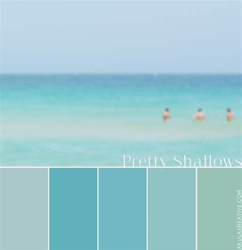 An Ocean Inspired Color Palette Beach Color Palettes Beach House