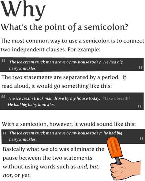 How To Use A Semicolon Xiomara Has Weaver