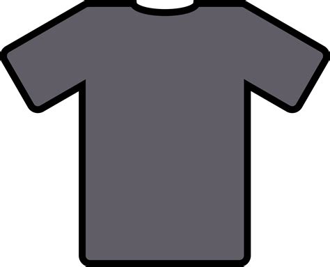Clipart Grey T Shirt