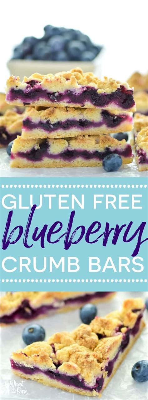 Fear not, sugar lovers, these clever picks allow you to follow your diet without sacrificing a thing. Gluten Free Blueberry Crumb Bars - What the Fork