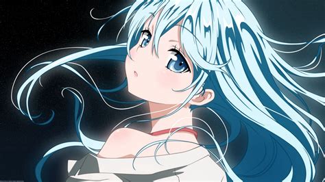 Download Wallpaper 1920x1080 Anime Girl Hair Blue Eyes
