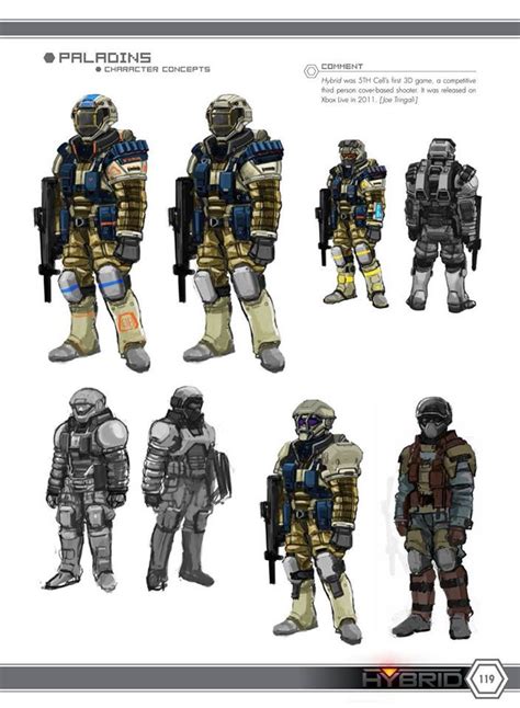 An Image Of Some Character Designs From The Video Game Halo