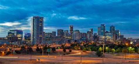 Denver is located in the south platte river valley on the western edge of the. Photos of Downtown Denver Colorado Skyline at Sunrise