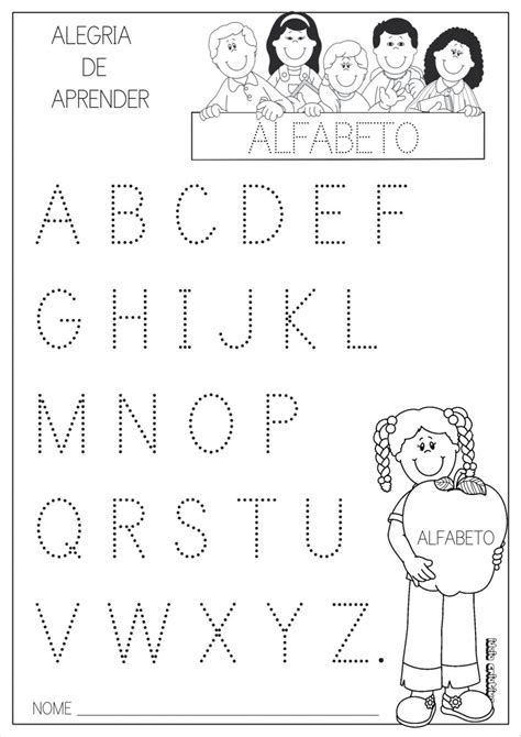 Saberes e Fazeres em Nossas Mãos Atividades com o alfabeto