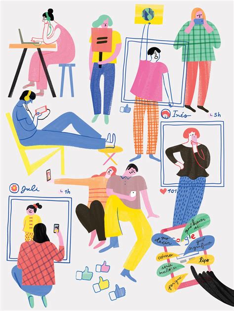 Pin by Albee Shen on Flat, Saturated, Patterned | People illustration ...