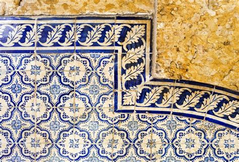 Traditional Portuguese Blue Tiles Stock Image Image Of Wall Lisbon