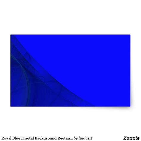 Royal Blue Fractal Background Rectangle Sticker Fractals