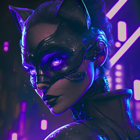 Artstation Cyberpunk Catwoman
