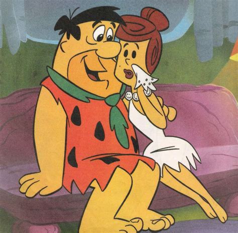 Fred And Wilma Flintstones Famous Cartoons Animated Cartoons