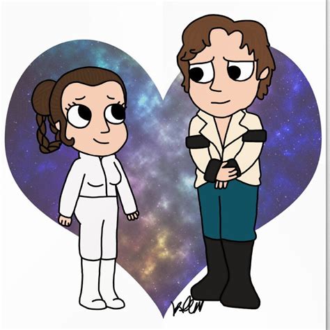 Princess Leia Han Solo I Love You I Know Art Print Star Etsy