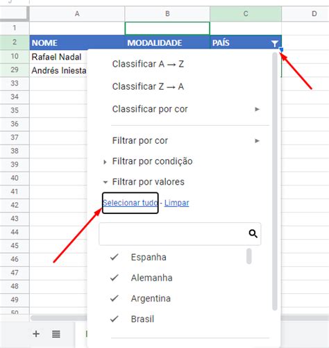 Filtro No Google Planilhas Aprenda Aqui Ninja Do Excel