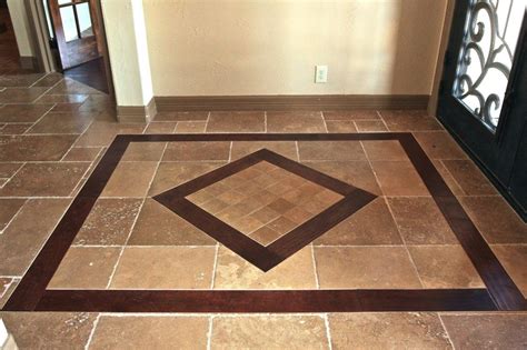 When tiling a floor, draw a layout of your finished tile design directly onto your subfloor. Tile Floor Designs Entryway | Entryway tile floor ...