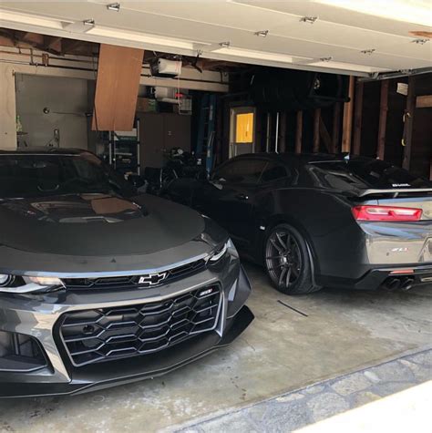 Chevrolet Camaro Zl1 And A Chevrolet Camaro Zl1 1le Both Painted In