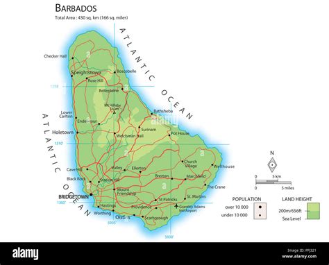 Mapa De Barbados Fotografía De Stock Alamy