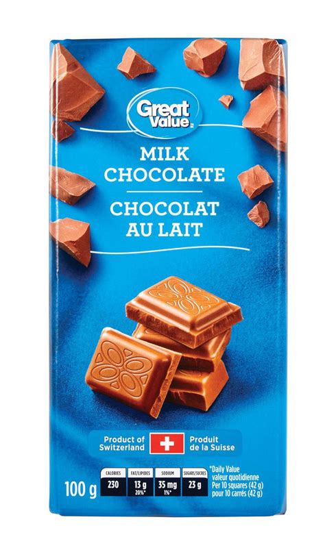 Great Value Milk Chocolate Bar Walmart Canada