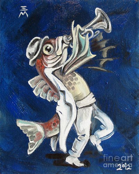 Trumpet Fish Painting By Ellen Marcus