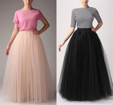 Buy Fashion Simple Womens Skirts Tailored 5 Layers Floor Length Adult Long Tutu