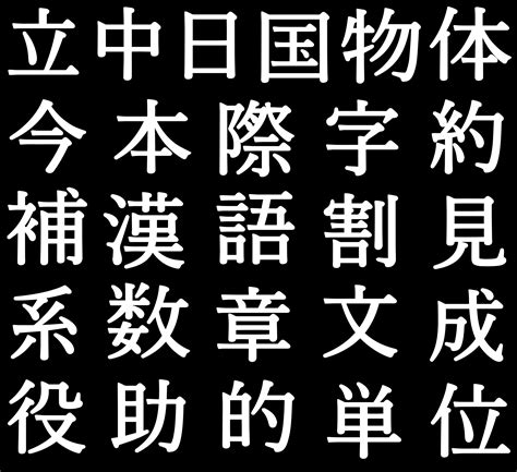 Japanese Kanji Alphabet Symbols