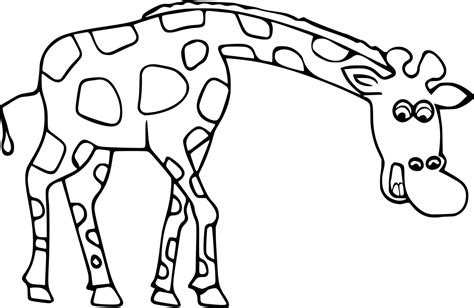 Coloriage Girafe Animaux Dafrique Gratuit à Imprimer