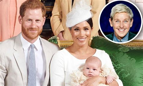 Prince harry reunited with meghan markle and archie after his long uk trip. Ellen DeGeneres met Meghan Markle, Prince Harry's son Archie