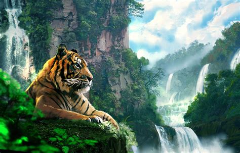 Tiger Painting Wallpapers Wallpaper Cave