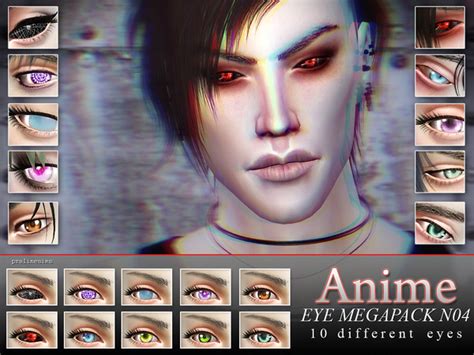 Help!sims 4 anime mod (self.sims4). Anime 10 Eyes Megapack N04 by Pralinesims at TSR » Sims 4 ...
