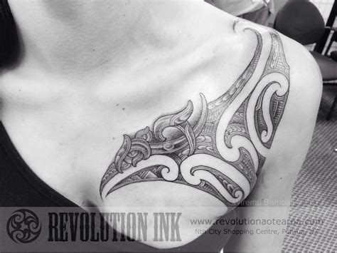 Shoulder Chest Piece For Tai Tattoos Polynesian