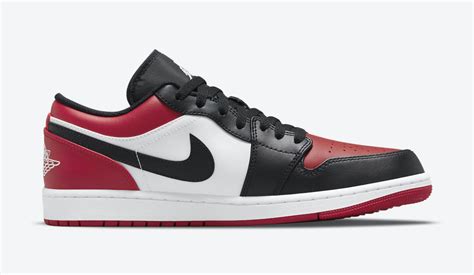 Air Jordan 1 Low Bred Toe 553558 612 Release Date Jordans Shoes