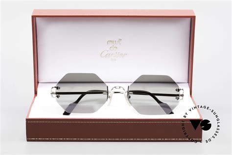 Sunglasses Cartier Rimless Octag M Octagonal Luxury Sunglasses