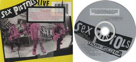 Sex Pistols Filthy Lucre Live Us Promo Cd Album Cdlp 83838