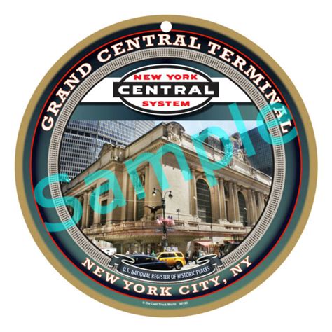 New York Central Rr Cb Logo Wood Plaque Sign Grand Central Terminal Ebay