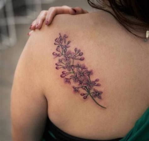 Lilac Tattoos Lilac Tattoo Tattoos Back Of Shoulder Tattoo