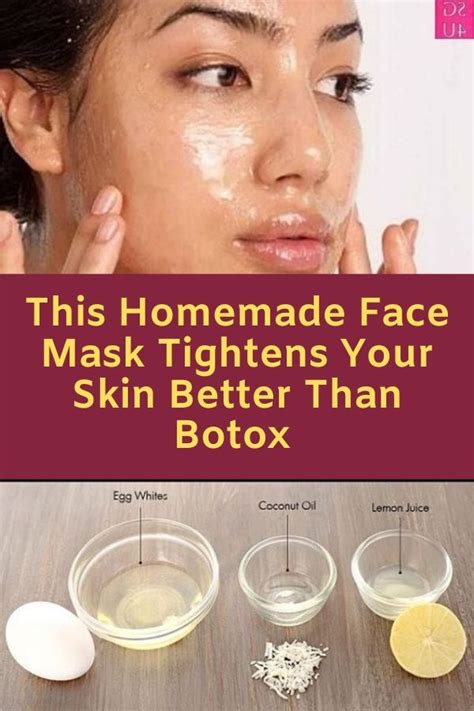 This Homemade Face Mask Tightens Your Skin Better Than Botox Herbal Diet