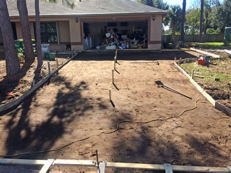 Port St John Concrete Driveway With Pipe Culvert Brevard Concrete