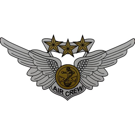 Combat Aircrew Wing Decal Usamm