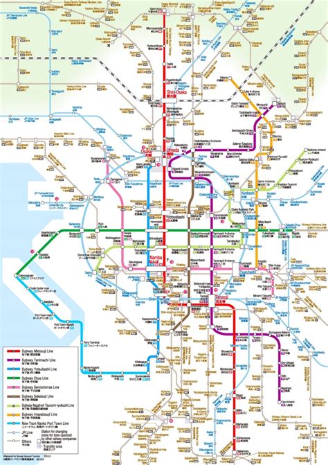 Osaka Metro Map Ontheworldmap