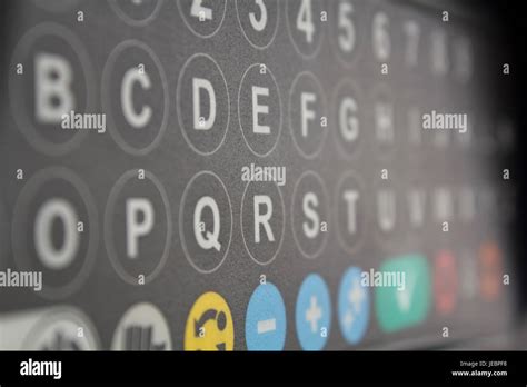 Parking Meter Keypad Stock Photo Alamy