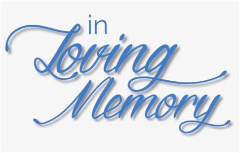 Free In Loving Memory Clip Art With No Background Clipartkey