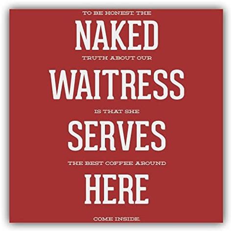 Amazon Com Naked Waitress Serves Here Slogan Car Bumper Sticker Decal X