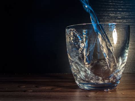 Water Is Poured Into The Glass Copyright Free Photo By M Vorel