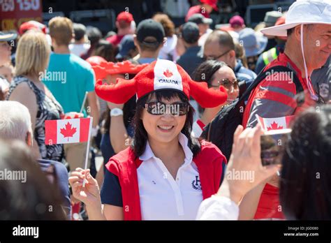 Asian Canadian Celebrates The Canada 150 Day In Vancouver July 1 2017 Canada Day 150