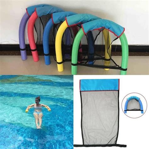 2018 Hot 1pcs Noodle Pool Floating Chair Amazing Floating Bed Chair Pool Noodle Chair With Mesh