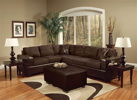 Nice Living Room Chocolate Brown Sofa Regarding Really Encourage Check