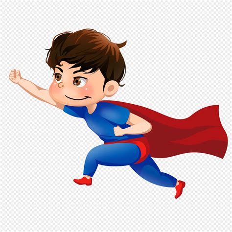 Superman Boy Red Cloak Super Hero Struggle Png Image Free Download