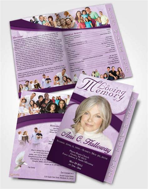 Funeral Program Cover Templates