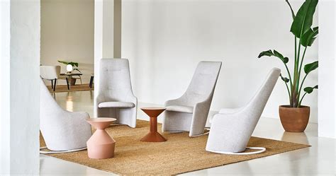 Designer Rocking Lounge Chair Nagi By Tomoya Tabuchi Viccarbe