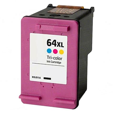 Hp N9j91an Hp 64xl Remanufactured High Yield Color Ink Cartridge