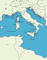 Mediterranean Sea Cruise Map